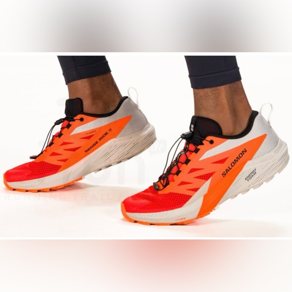 Salomon sense ride 5 Red and Orange Sense Ride Shoes